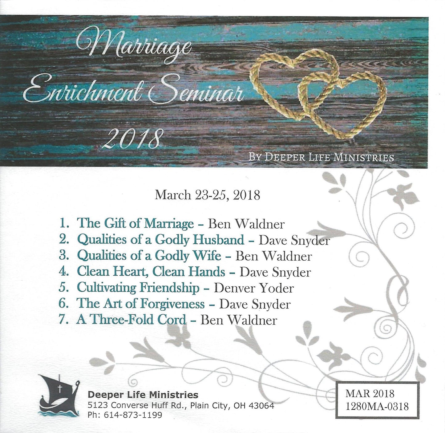 2018. Marriage Seminar CD