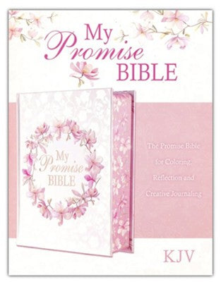 KJV My Promise Bible - White Pink Floral