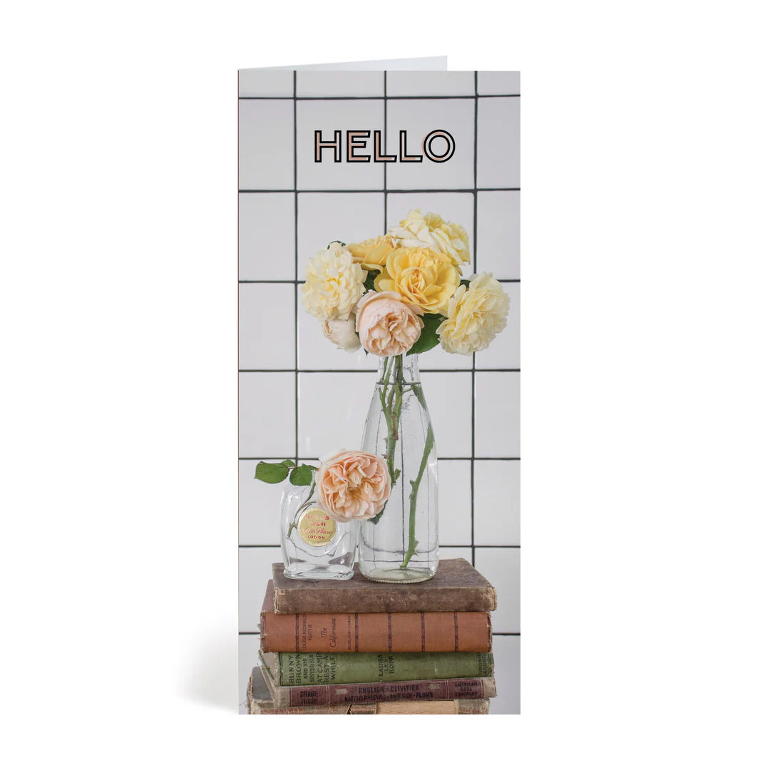 Bouquet on Books Tall Card