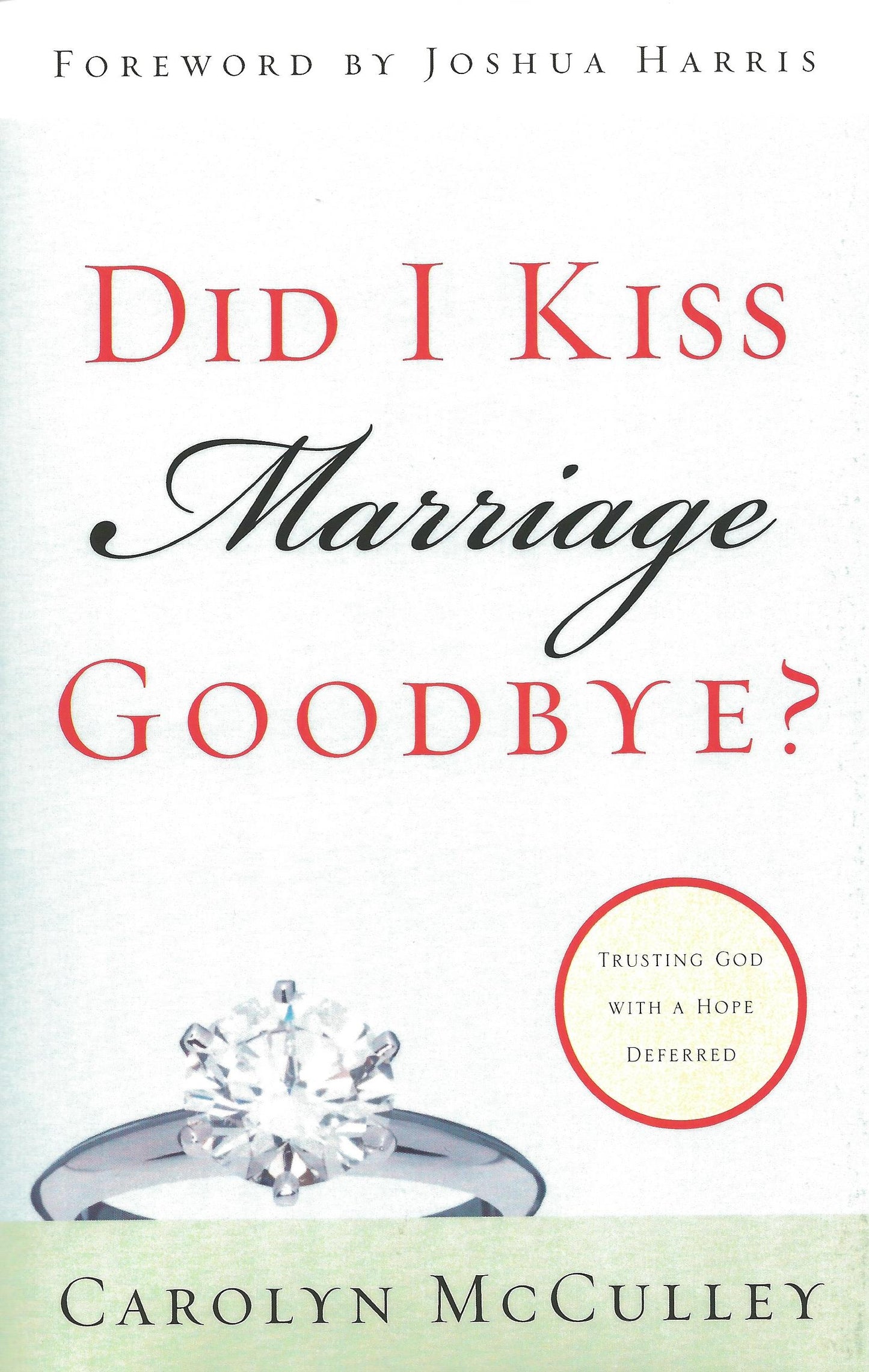 Did I Kiss Marriage Goodbye?