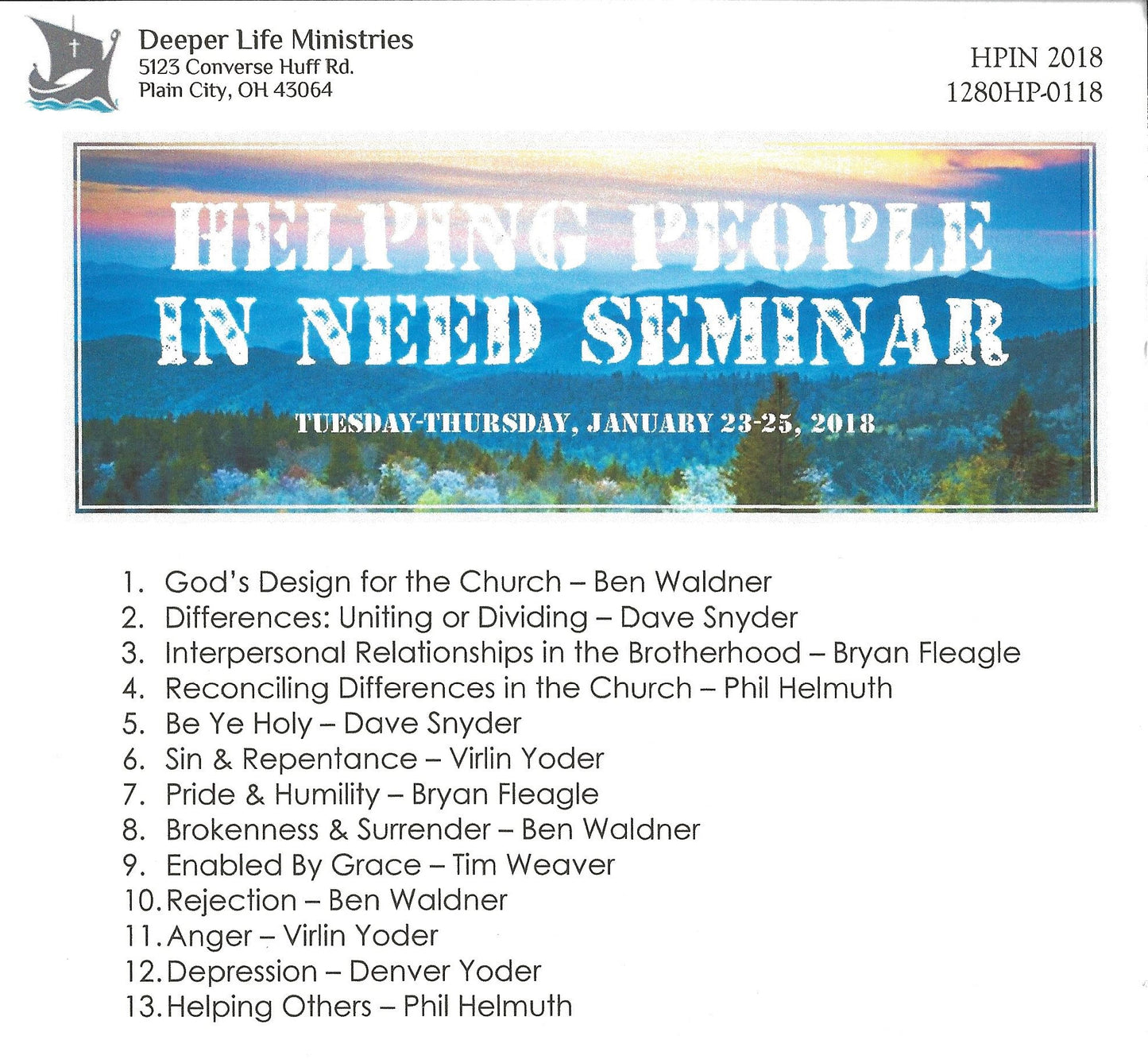 2018. Helping People in Need CD
