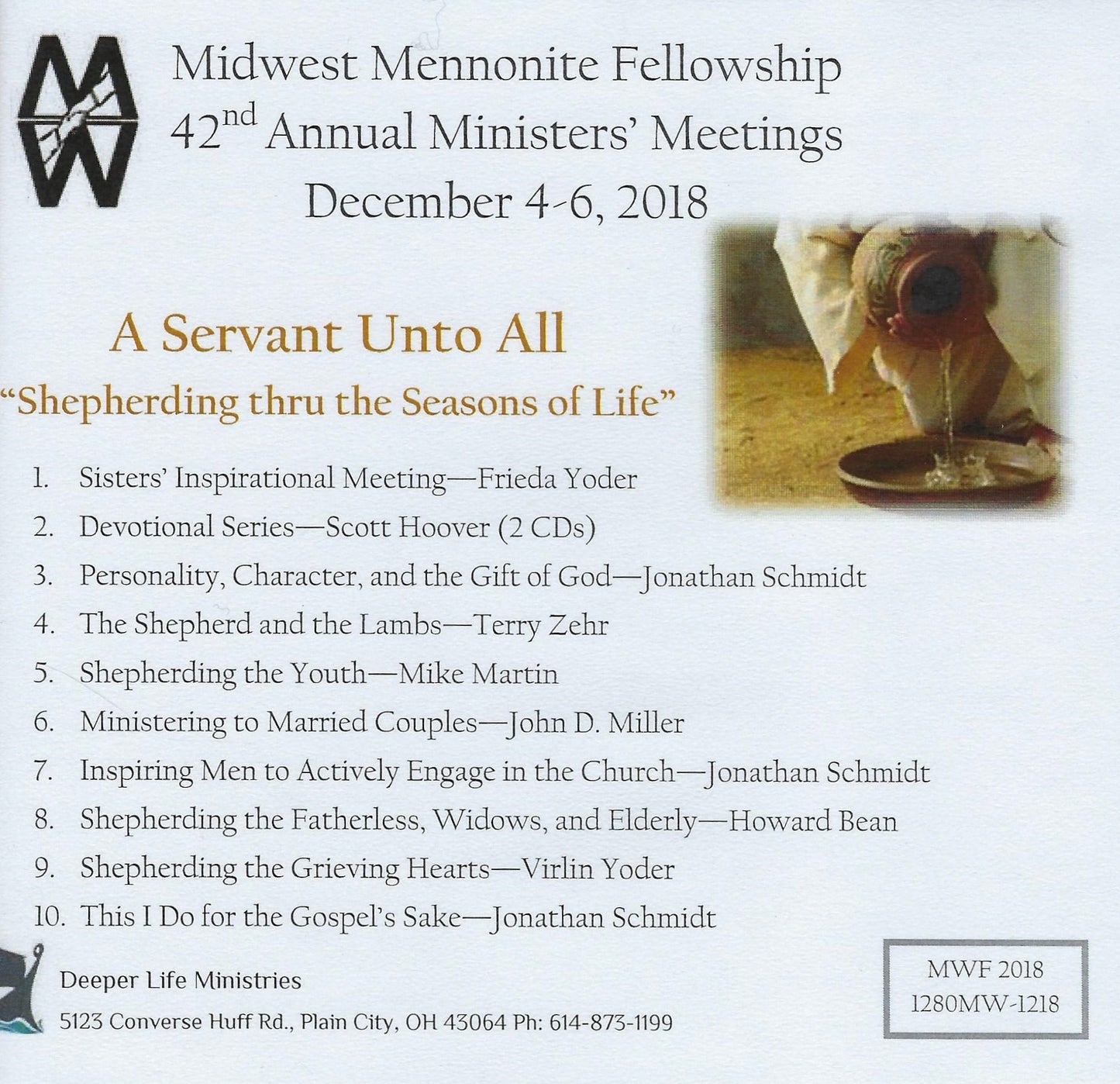2018. Midwest Ministers Mtgs CDs