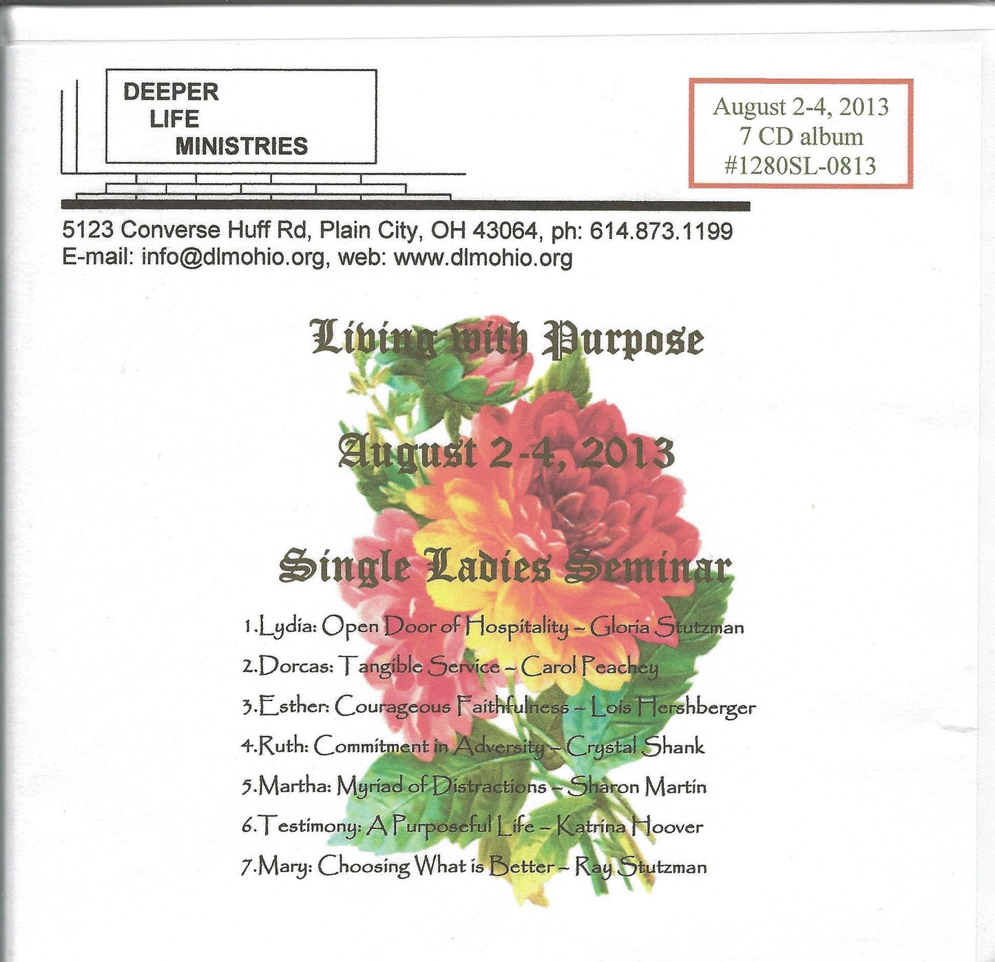 2013. Single Ladies Seminar CD's