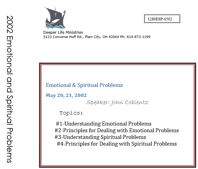Emotional & Spiritual Problems