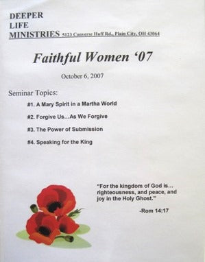 2007 Faithful Women Seminar
