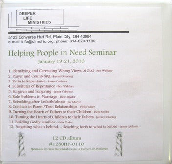 2010. Helping People In Need CD