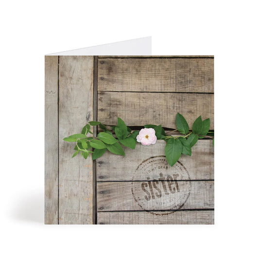 Rustic Garland Sq. Card