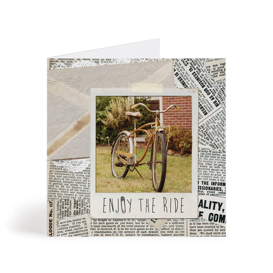 Vintage Bike Sq. Card