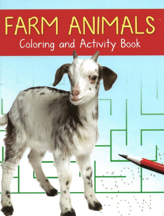 Farm Animals Mini Coloring and Activity Book