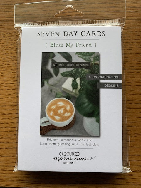 Bless My Friend 7 Day Card Pack