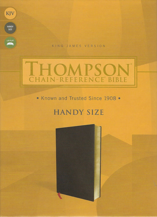 KJV Thompson Chain Reference Bible Handy Size - Black Bonded Leather