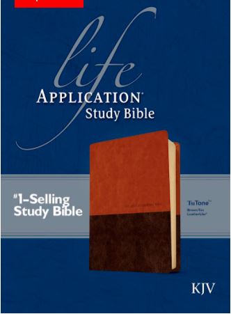 KJV Life Application - Brown/Tan TuTone