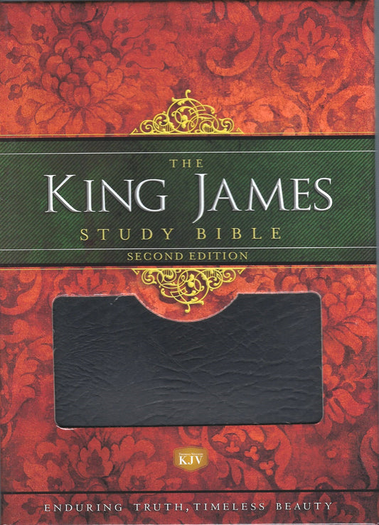 The King James Study Bible - Black Bonded Leather