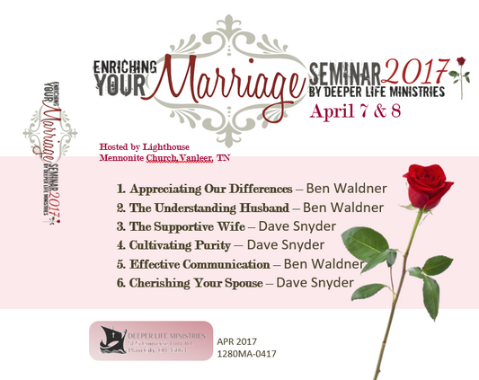 2017 Marriage Seminar CD