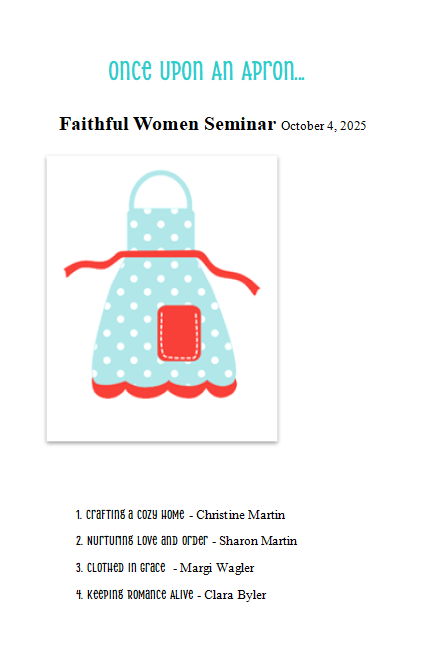 2025 FWS CD Set (Once Upon an Apron)