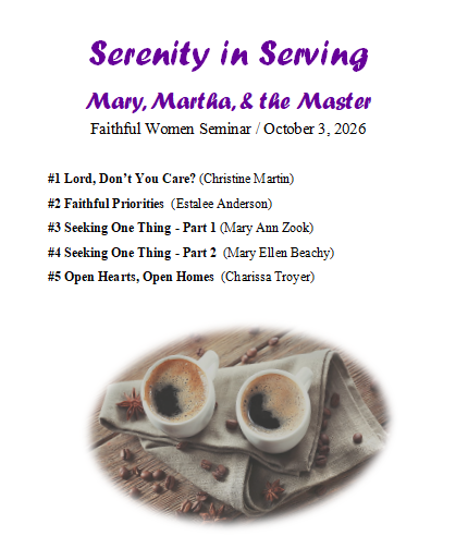Serenity in Serving - 2024 FWS CD