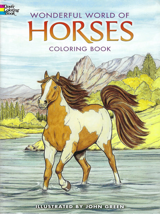 Wonderful World of Horses Coloring Book